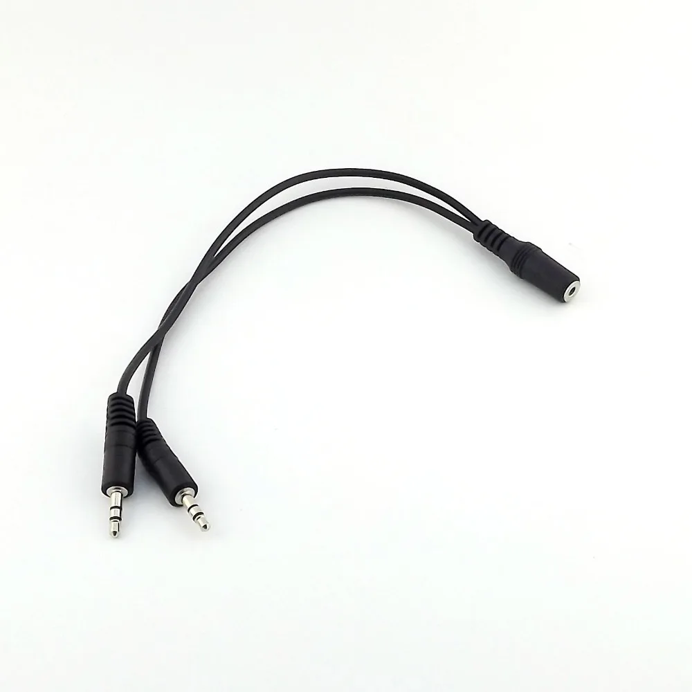 2pcs 3.5mm Female Stereo To 2x 1/8" Male Y Splitter Headphone Audio Cable for MP4 MP3 28cm
2pcs 3.5mm Female Stereo To 2x 1/8" Male Y Splitter Headphone Audio Cable for MP4 MP3 28cm