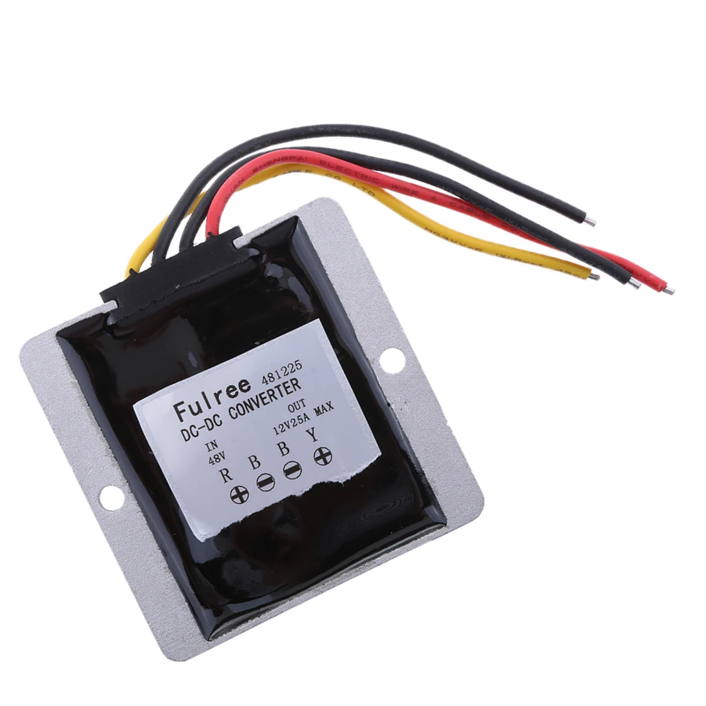 Waterproof DC/DC Converter 48V (20-60V) Step Down to 12V/25A 12V 25A 300W Power Supply Module Waterproof DC/DC Converter 48V (20-60V) Step Down to 12V/25A 12V 25A 300W Power Supply Module