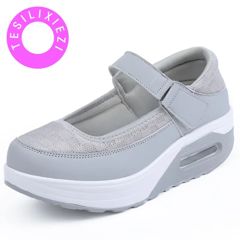 2018 Summer Woman Sapato Feminino Casual Buckle Platform Breathable Mesh Increased Women Swing Shoes Chaussures Femme
2018 Summer Woman Sapato Feminino Casual Buckle Platform Breathable Mesh Increased Women Swing Shoes Chaussures Femme
