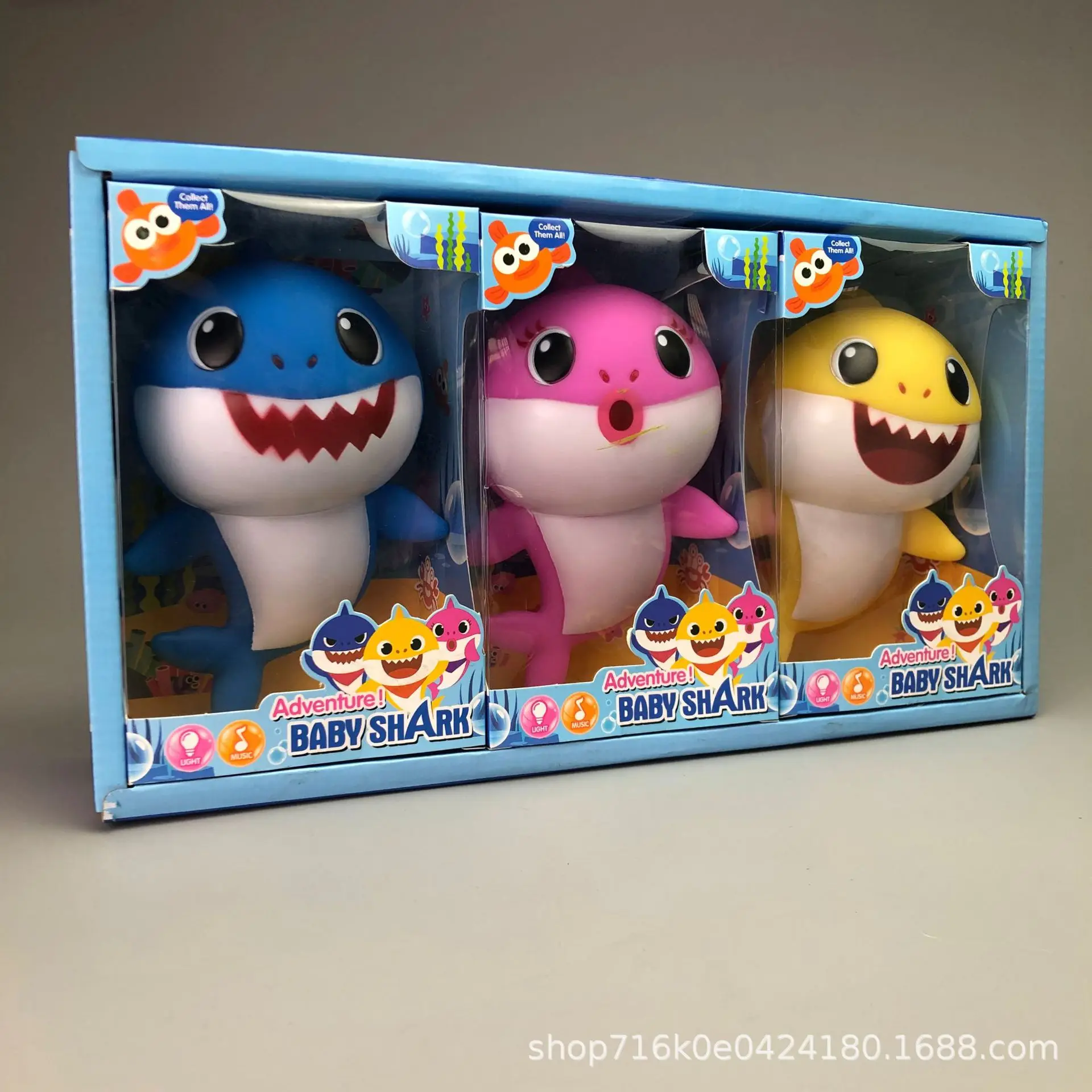 3 styles 18 cm Baby Shark Toys Singing Songs Pinkfong Cartoon Lighting Toy plastic toy Child kids Party Favor student gift
3 styles 18 cm Baby Shark Toys Singing Songs Pinkfong Cartoon Lighting Toy plastic toy Child kids Party Favor student gift