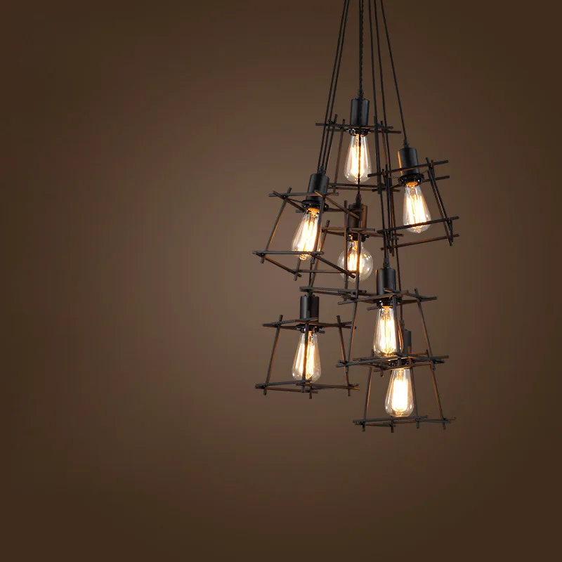 American Loft Vintage pendant light Personality Wrought Iron lights Edison nordic lamp industrial cage lamp lighting fixtures
American Loft Vintage pendant light Personality Wrought Iron lights Edison nordic lamp industrial cage lamp lighting fixtures