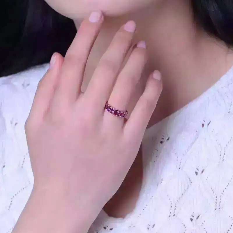 Fidelity Natural garnet Rings s925 sterling silver fashion combination fine Jewelry for women party Natural purple gemstone
Fidelity Natural garnet Rings s925 sterling silver fashion combination fine Jewelry for women party Natural purple gemstone