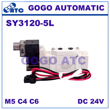 SMC type solenoid valve SY3120 5L 24V L plug connector pneumatic component 2 position single electromagnetic solenoid valve
SMC type solenoid valve SY3120 5L 24V L plug connector pneumatic component 2 position single electromagnetic solenoid valve