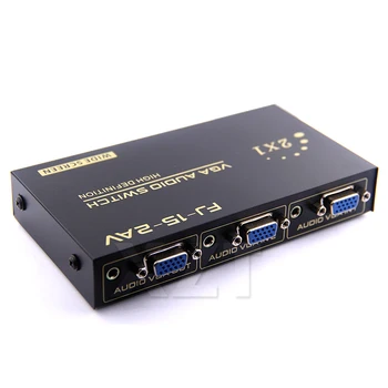 Newest Hot VGA Switch Box VGA switch 2 in 1 out VGA switch with Audio output display share VGA converter box
Newest Hot VGA Switch Box VGA switch 2 in 1 out VGA switch with Audio output display share VGA converter box
