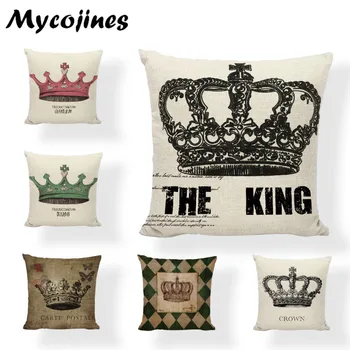 Retro The King and The1 U Crown Pillowcase Geometric Letter Cushion Cover Rectangle Background Decorate Living Room Funda Cojin
Retro The King and The1 U Crown Pillowcase Geometric Letter Cushion Cover Rectangle Background Decorate Living Room Funda Cojin