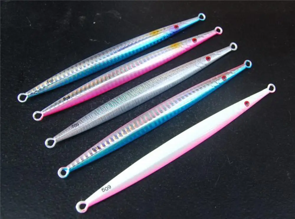 5PCS Deep sea Jigging Fishing Ocean Boat Rock Beach Slow Jig Jigbait Spoon Lure baits 60/80g
5PCS Deep sea Jigging Fishing Ocean Boat Rock Beach Slow Jig Jigbait Spoon Lure baits 60/80g