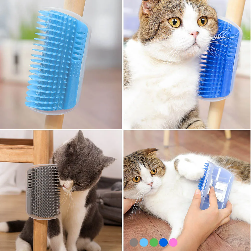 Dogs Cat Brush Hair Shedding Trimming Massage Device With Catnip Pet Cat Self Groomer For Cat Grooming Tool Hair Removal Comb
Dogs Cat Brush Hair Shedding Trimming Massage Device With Catnip Pet Cat Self Groomer For Cat Grooming Tool Hair Removal Comb