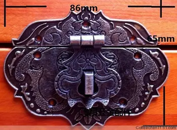 86*65mm Medium box Antique metal buckle Wine lock Panel box buckle Padlock hasp Wholesale
86*65mm Medium box Antique metal buckle Wine lock Panel box buckle Padlock hasp Wholesale