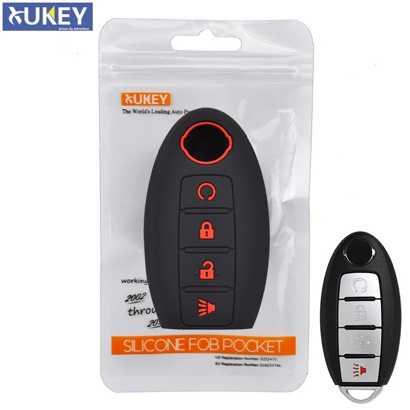 For Nissan Altima Maxima Murano Rogue Sentra Versa Titan Silicone Remote Key Case Fob Shell Cover Skin Holder 4 Button
For Nissan Altima Maxima Murano Rogue Sentra Versa Titan Silicone Remote Key Case Fob Shell Cover Skin Holder 4 Button
