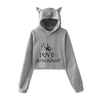 Ariana Grande letter printing cute girl personality street hooded sweatshirt pink cute blouse cat ears short hooded sweatshirt
Ariana Grande letter printing cute girl personality street hooded sweatshirt pink cute blouse cat ears short hooded sweatshirt
