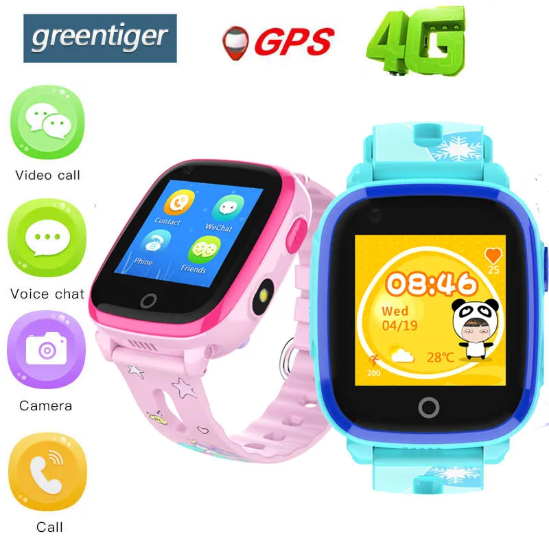 Greentiger DF33 4G Smart watch Kids Video Call GPS WiFi Position Tracker SOS Remote Camera IP67 Waterproof Baby Safe Watch
Greentiger DF33 4G Smart watch Kids Video Call GPS WiFi Position Tracker SOS Remote Camera IP67 Waterproof Baby Safe Watch