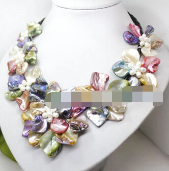ddh002124 Multi-color mother of pearl shell flower handmade necklace 18'' jewelry gem
ddh002124 Multi-color mother of pearl shell flower handmade necklace 18'' jewelry gem