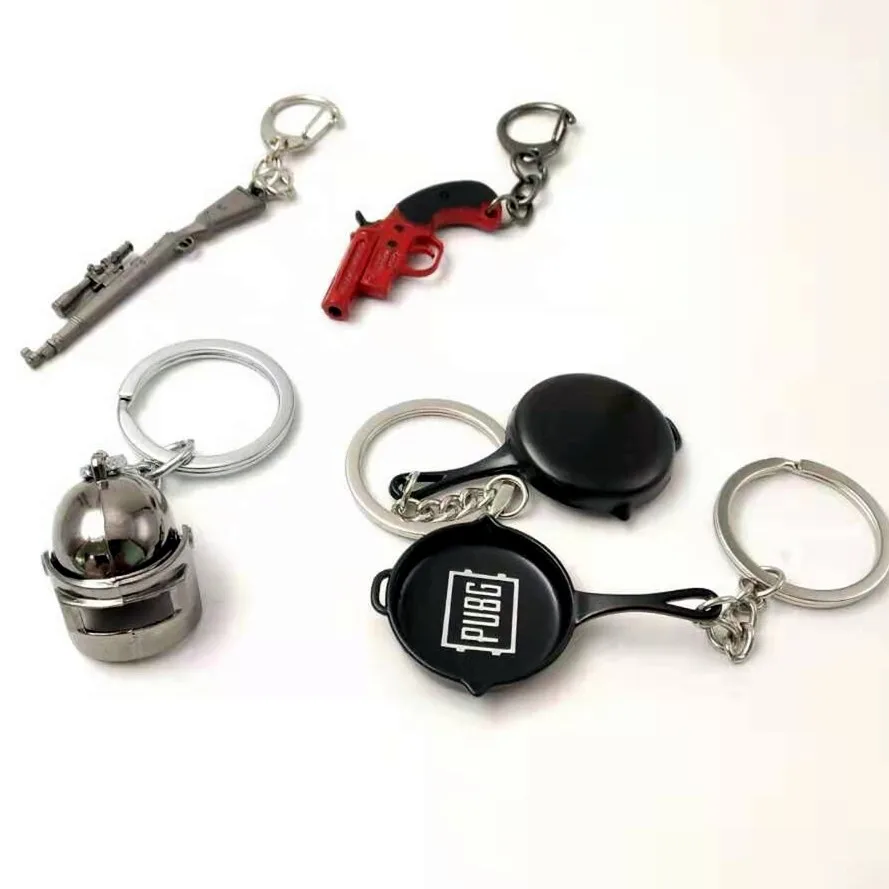 Wholesale 20pcs/lot PUBG MINI Signal Pistol Pan Moved Helmet 98k Gun Model Keychain Alloy Key Holders For Player Gifts
Wholesale 20pcs/lot PUBG MINI Signal Pistol Pan Moved Helmet 98k Gun Model Keychain Alloy Key Holders For Player Gifts