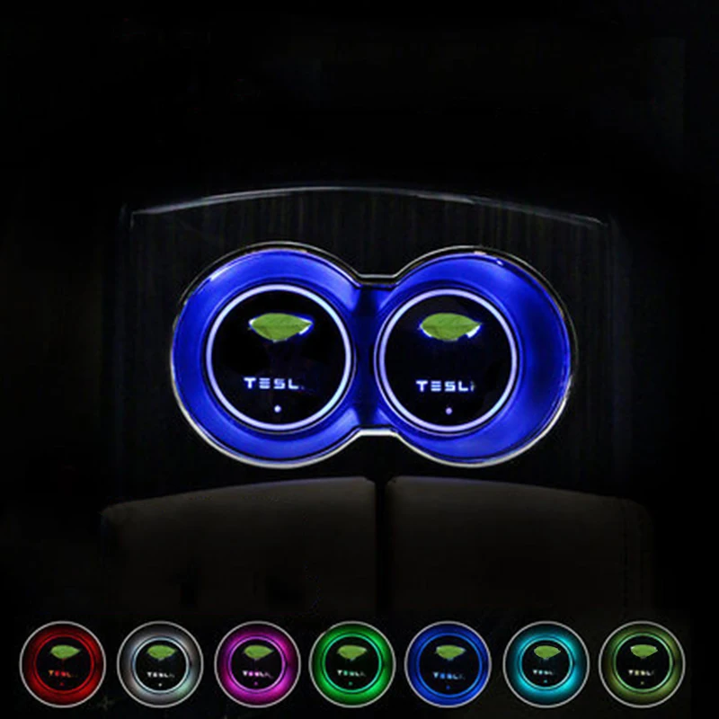 My Good Car Colorful LED water coaster water glass atmosphere light decorative light for Tesla model S Car accessories
My Good Car Colorful LED water coaster water glass atmosphere light decorative light for Tesla model S Car accessories