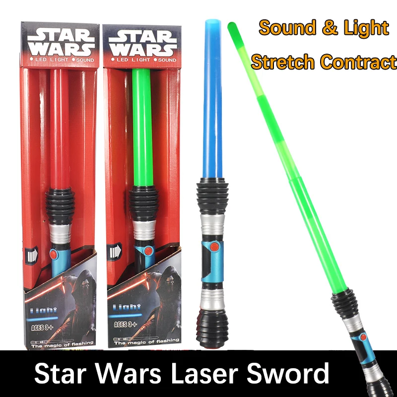 

1Pcs Star Wars Laser Sword Lightsaber Cosplay Mask Children's Flashing Toys Boy Girl Gift Luminescent Music Telescopic