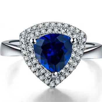 2Ct Blue Color Synthetic Diamant Female Ring S925 Sterling Silver Rings White Gold Color Memorable Anniversary Jewelry
2Ct Blue Color Synthetic Diamant Female Ring S925 Sterling Silver Rings White Gold Color Memorable Anniversary Jewelry