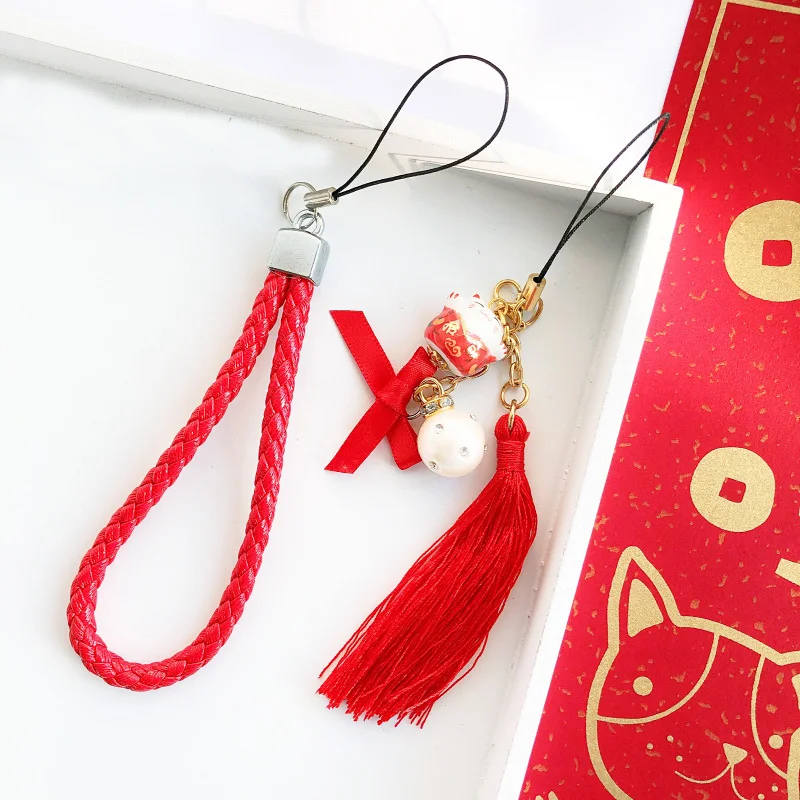 Cute Lucky Cat phone strap Pendant Mobile Phone Straps Cartoon Maneki Neko Festive strap for iPhone mobile phone
Cute Lucky Cat phone strap Pendant Mobile Phone Straps Cartoon Maneki Neko Festive strap for iPhone mobile phone