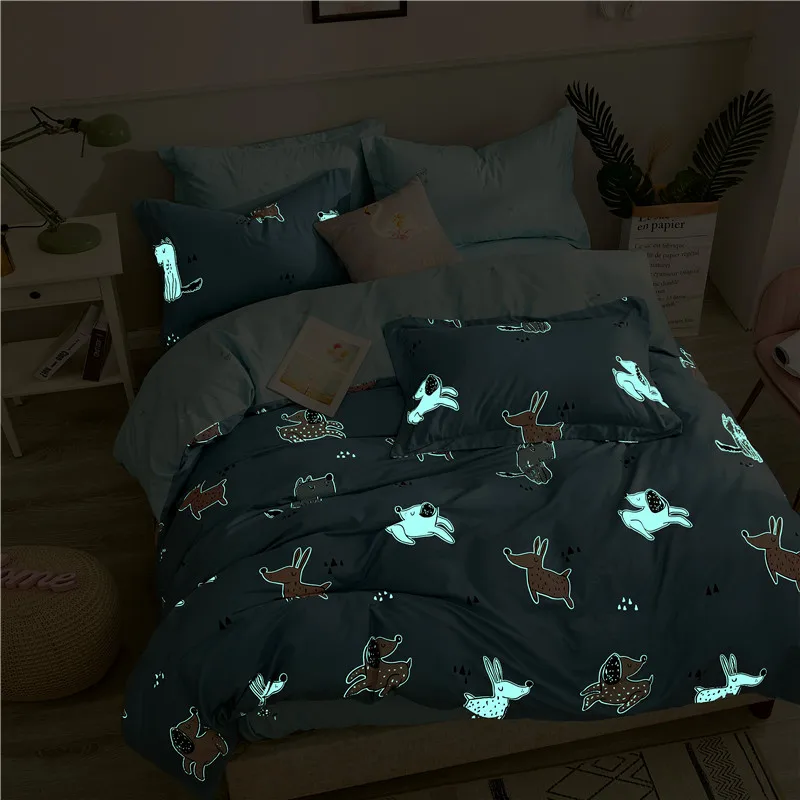 Bonenjoy Noctilucous Bedding Set Cartoon Kids Doggy Reactive Printed Bedding Sets Cotton Night Glowing Duvet Cover Bedding Kit
Bonenjoy Noctilucous Bedding Set Cartoon Kids Doggy Reactive Printed Bedding Sets Cotton Night Glowing Duvet Cover Bedding Kit