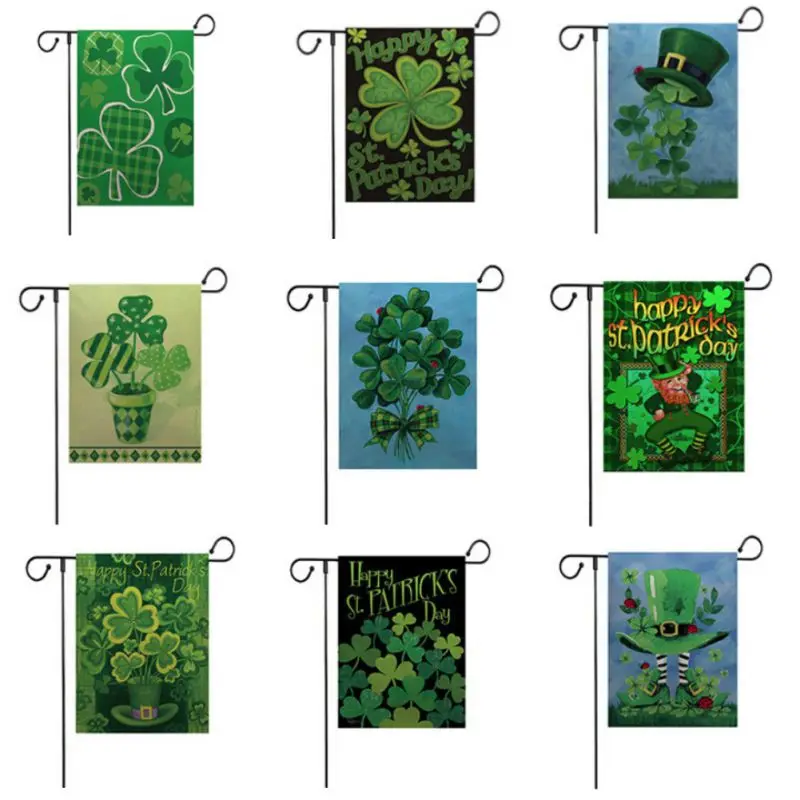 St. Patrick's Day Flags Outdoor Holiday Garden Flags Double-sided Printing Plant Patterns Flax Home Garden Decorative
St. Patrick's Day Flags Outdoor Holiday Garden Flags Double-sided Printing Plant Patterns Flax Home Garden Decorative