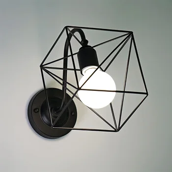 White/Black Retro Wall Sconce Vintage Industrial LED Wall Lamp Bedroom Mini Wire Cage Iron Cage Luminaire Wall Lights Fixtures
White/Black Retro Wall Sconce Vintage Industrial LED Wall Lamp Bedroom Mini Wire Cage Iron Cage Luminaire Wall Lights Fixtures