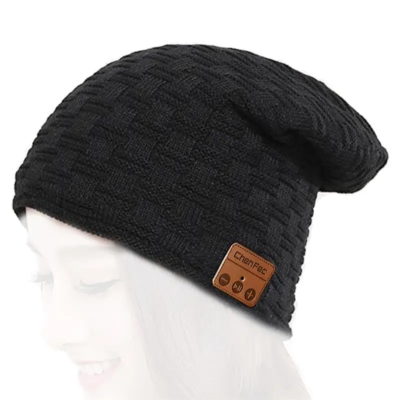 Winter Warm Bluetooth Headset Hat Smart Wireless Earphone Headphone with Mic Speaker Cap Fashion Outdoor Sport Stereo Music Hat