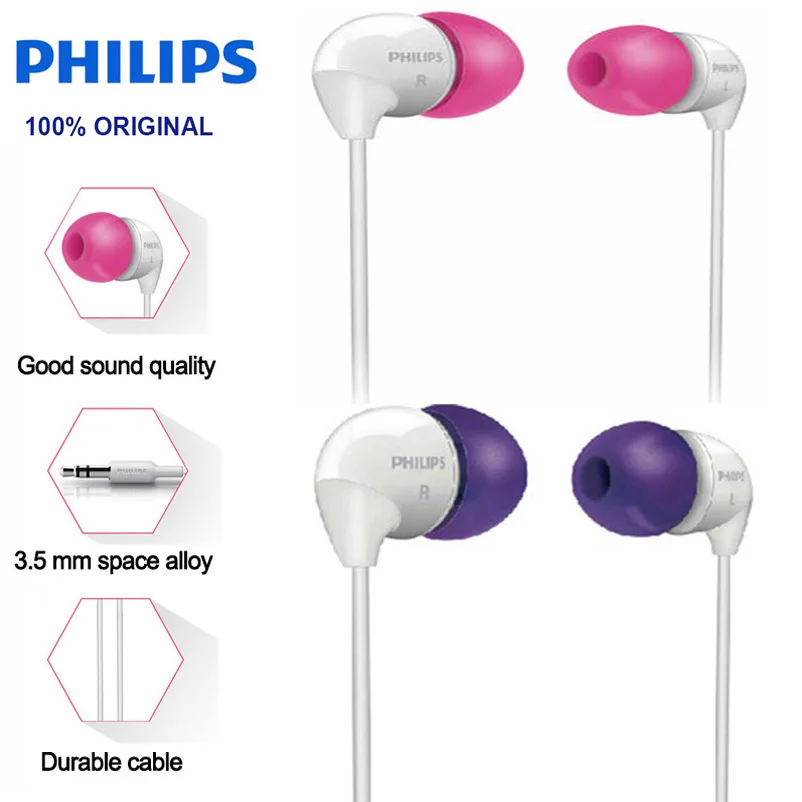 Philips SHE3501 In-Ear Earphone Flat Head Earbuds 3.5mm Wired Headsets Super Bass Earphones for Xiaomi LG Official Certificatio
Philips SHE3501 In-Ear Earphone Flat Head Earbuds 3.5mm Wired Headsets Super Bass Earphones for Xiaomi LG Official Certificatio
