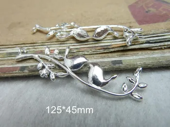 Free Shipping - 6 pcs/lot Bright Silver Bird Branch Connectors 125*45mm,Good Quality,made of copper
Free Shipping - 6 pcs/lot Bright Silver Bird Branch Connectors 125*45mm,Good Quality,made of copper