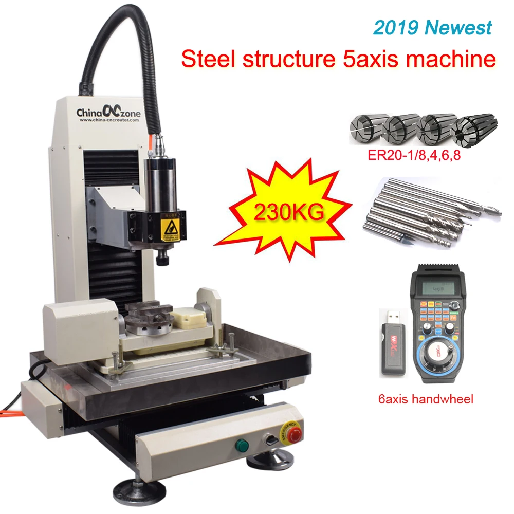Steel CNC 5 axis 2.2KW Steel Metal structure 3040 Router Engraving Milling/Cutting Machine for aluminum, Copper, Steel
Steel CNC 5 axis 2.2KW Steel Metal structure 3040 Router Engraving Milling/Cutting Machine for aluminum, Copper, Steel