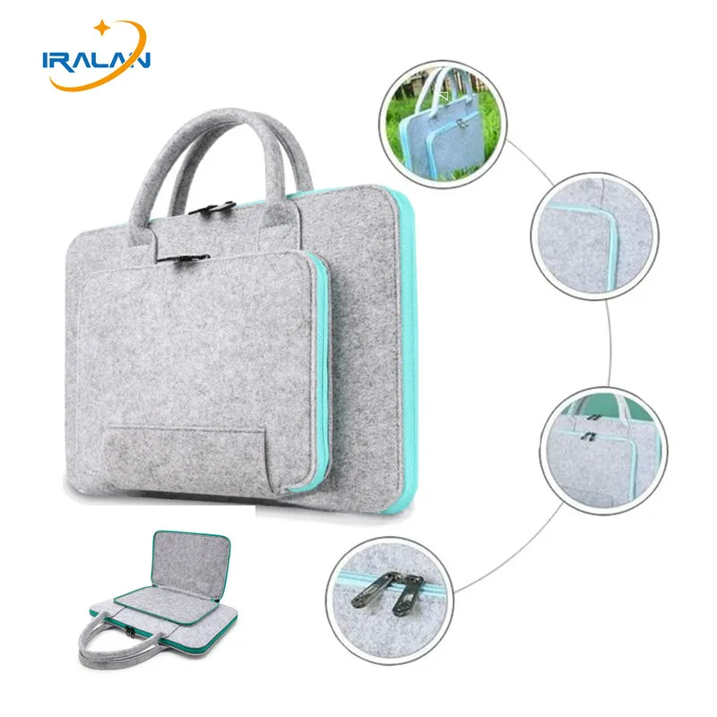 Wool Felt Laptop Briefcase For Macbook 11 13 14 15 17 inch Mouse Bag for Air Pro Retina Lenovo Notebook Sleeve Case | Компьютеры и