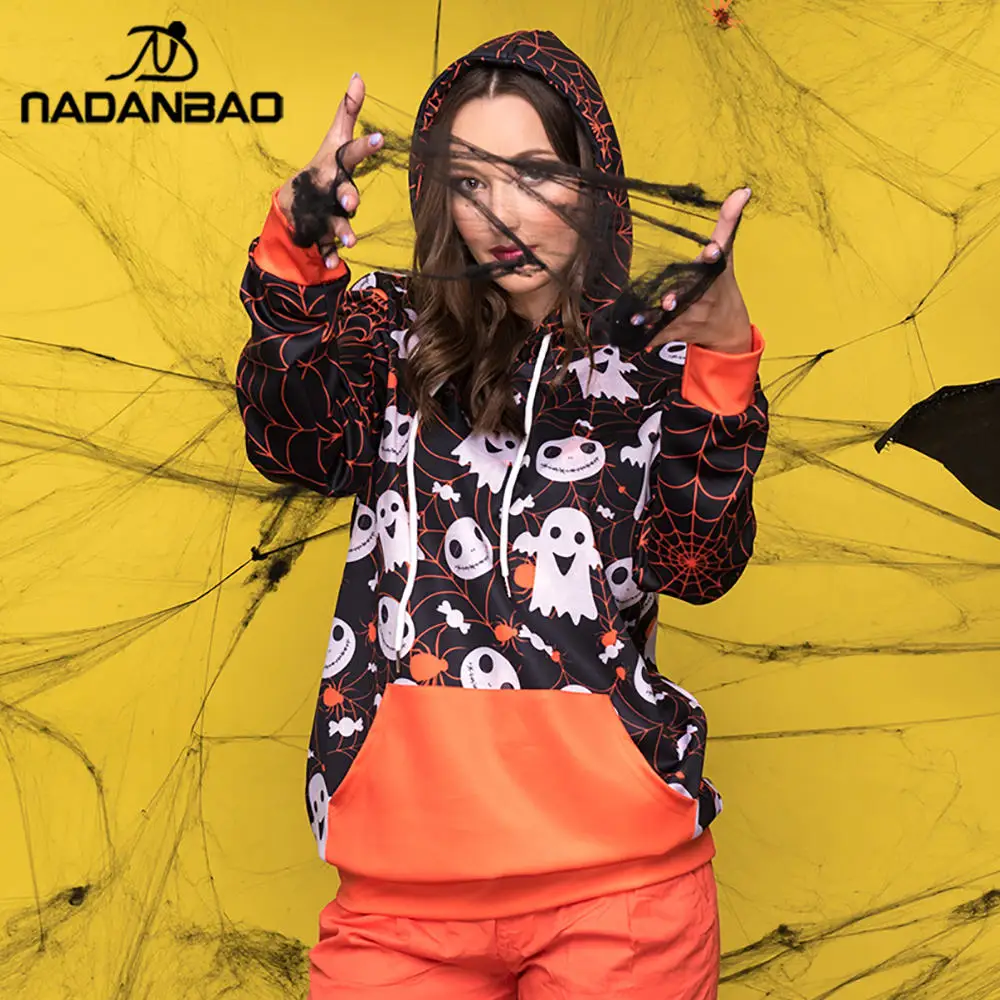 NADANBAO Halloween Party Festival Oversized Hoodie Demon Spider Web Digital Print Orange Sweatshirts For Autumn Crop Top Hoodies
NADANBAO Halloween Party Festival Oversized Hoodie Demon Spider Web Digital Print Orange Sweatshirts For Autumn Crop Top Hoodies