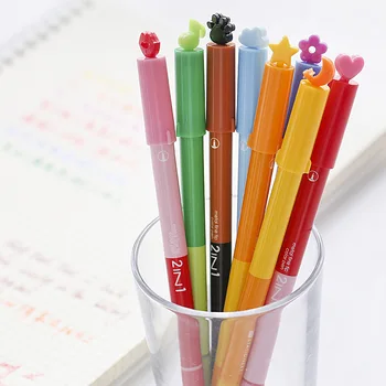 48 pcs/Lot Dual-side writing color pen with stamp highlighter marker Stationery Office School supplies Material escolar DB775
48 pcs/Lot Dual-side writing color pen with stamp highlighter marker Stationery Office School supplies Material escolar DB775