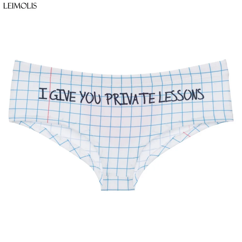LEIMOLIS plaid letters blue funny print sexy hot panties female kawaii Lovely underwear push up briefs women lingerie thongs
LEIMOLIS plaid letters blue funny print sexy hot panties female kawaii Lovely underwear push up briefs women lingerie thongs