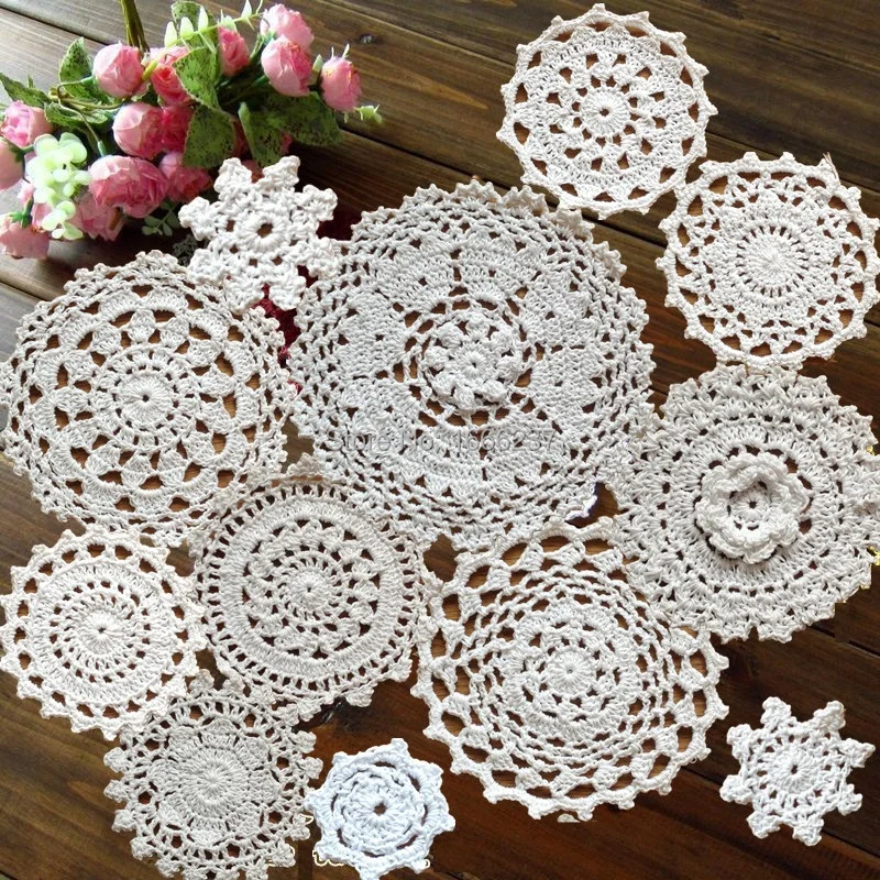 24 Vintage Crochet Motifs Mini Doilies Cup Mat Pad Coaster White decoration 5-18cm HD043
24 Vintage Crochet Motifs Mini Doilies Cup Mat Pad Coaster White decoration 5-18cm HD043