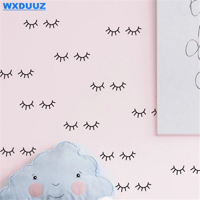 WXDUUZ Art Decor Wall Decals 24pcs removable Sleepy Eyes Nursery Kids Room Wall Sticker Home Decor C39
WXDUUZ Art Decor Wall Decals 24pcs removable Sleepy Eyes Nursery Kids Room Wall Sticker Home Decor C39