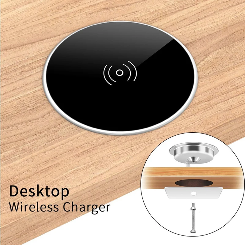 Universal Qi Wireless Charger for Samsung Galaxy S8 Note 9 Furniture Office Table Desk Mounted Quick Charging Pad for iPhone 8 X
Universal Qi Wireless Charger for Samsung Galaxy S8 Note 9 Furniture Office Table Desk Mounted Quick Charging Pad for iPhone 8 X