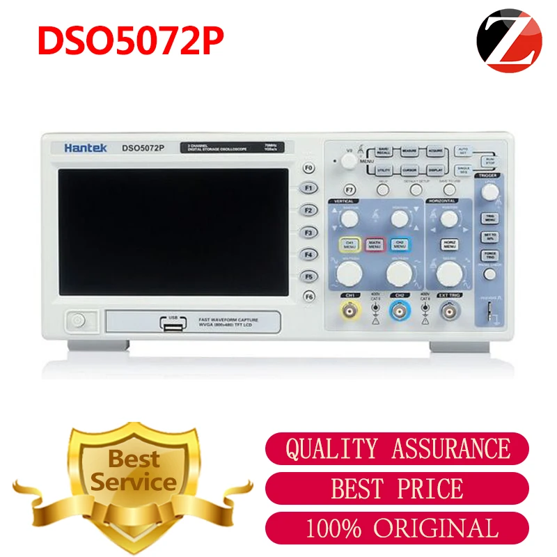 Hantek DSO5072P Digital Portable Oscilloscope 2Channels 70MHz 1GSa/s Real Time Sampling Rate DSO 5072P Oscillograph
Hantek DSO5072P Digital Portable Oscilloscope 2Channels 70MHz 1GSa/s Real Time Sampling Rate DSO 5072P Oscillograph
