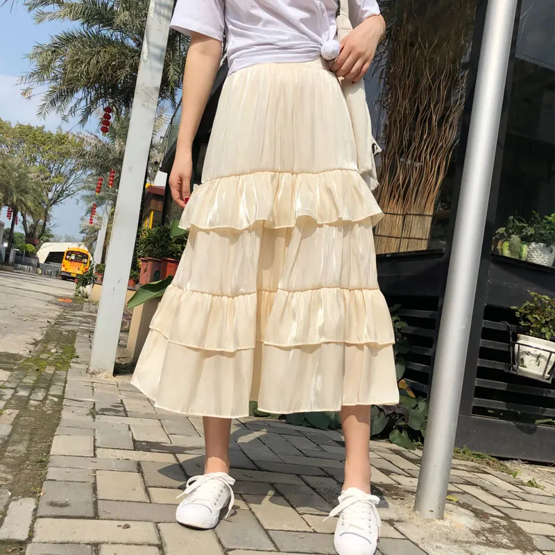 YICIYA Long khaki skirt elastic waist long skirts pleated maxi cupcake high waist ruffles 2019 summer Multi-layer clothing
YICIYA Long khaki skirt elastic waist long skirts pleated maxi cupcake high waist ruffles 2019 summer Multi-layer clothing