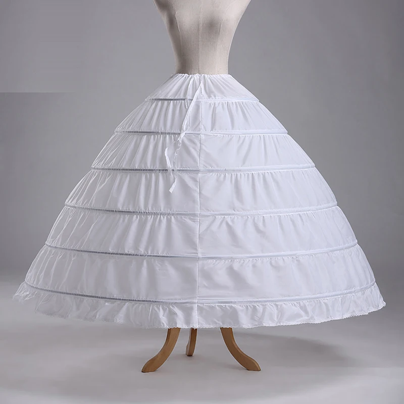 Hot Sale 6 Hoops Ball Gowns Puffy Wedding Petticoat Marriage Gauze Skirt Crinoline Underskirt Wedding Accessories
Hot Sale 6 Hoops Ball Gowns Puffy Wedding Petticoat Marriage Gauze Skirt Crinoline Underskirt Wedding Accessories