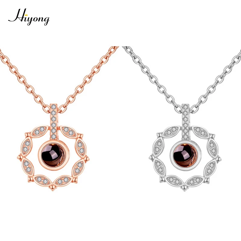 Memory of Love Necklace 100 Different Languages I Love You Projection on Round Flowers Pendant Necklace Jewelry for Mother's Day
Memory of Love Necklace 100 Different Languages I Love You Projection on Round Flowers Pendant Necklace Jewelry for Mother's Day
