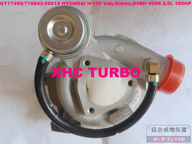 NEW GT1749S/715843-5001S 28200-42600 Turbocharger for H-100 Van,Starex,D4BH 4D56TCi 2.5L 100HP
NEW GT1749S/715843-5001S 28200-42600 Turbocharger for H-100 Van,Starex,D4BH 4D56TCi 2.5L 100HP