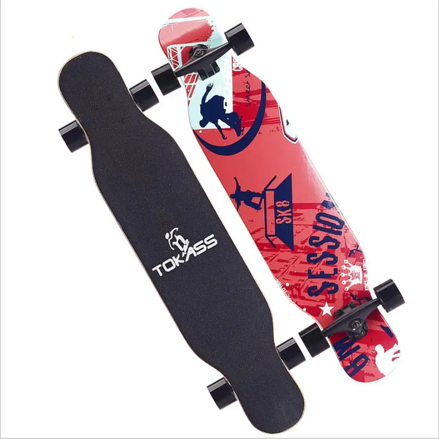4 Wheels Maple Complete Skate Dancing Longboard Deck Downhill Drift Road Street Skate Board Longboard For Adult Youth
4 Wheels Maple Complete Skate Dancing Longboard Deck Downhill Drift Road Street Skate Board Longboard For Adult Youth