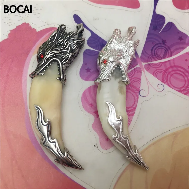 925 Sterling Silver Pendant Set Langya red eye wolf package silver tooth set Tibetan mastiff cementum crack evil
925 Sterling Silver Pendant Set Langya red eye wolf package silver tooth set Tibetan mastiff cementum crack evil