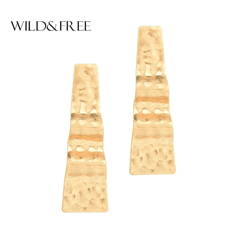 Wild&Free New Popular Irregular Geometric Dangle Earrings Silmple High Quality Gold Silver Color Ladder Long Earrings Wholesale
Wild&Free New Popular Irregular Geometric Dangle Earrings Silmple High Quality Gold Silver Color Ladder Long Earrings Wholesale