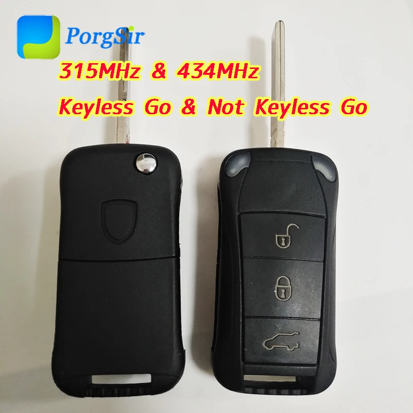 3 Button 315 434 MHz Smart Keyless Go Proximity Remote Control Key for Porsche With PCF7946 PCF7942 Hitag2 ID46 Chip
3 Button 315 434 MHz Smart Keyless Go Proximity Remote Control Key for Porsche With PCF7946 PCF7942 Hitag2 ID46 Chip