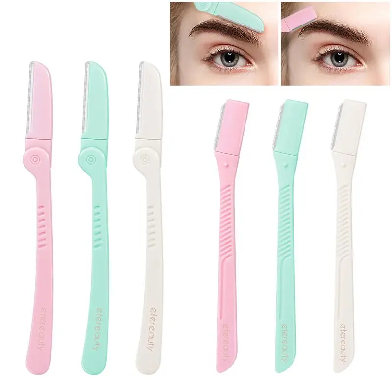 6PCS Easy-Grip Sharp Portable Eyebrow Trimmer Eyebrow Razor Eyebrow Remover Eyebrow Shaper for Girls
6PCS Easy-Grip Sharp Portable Eyebrow Trimmer Eyebrow Razor Eyebrow Remover Eyebrow Shaper for Girls