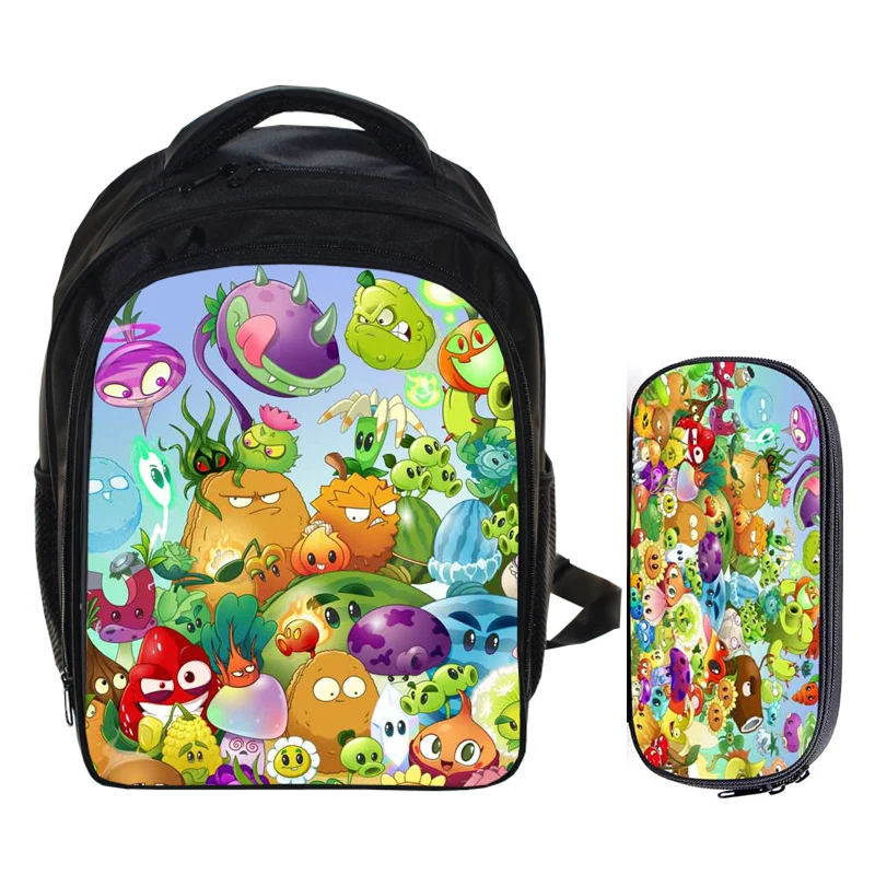 13 Inch Plants vs Zombies Kids Backpack Kindergarten School Bag Children Backpack Girls Boys Mochila Pencil Bag Sets
13 Inch Plants vs Zombies Kids Backpack Kindergarten School Bag Children Backpack Girls Boys Mochila Pencil Bag Sets