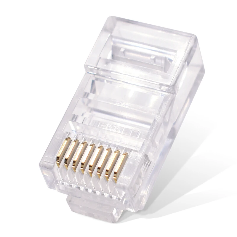 100Pcs rj45 connector 8P8C Modular Ethernet Cable Head Plug Gold-plated cat5e utp network 8pin unshielded modular cat5 terminals
100Pcs rj45 connector 8P8C Modular Ethernet Cable Head Plug Gold-plated cat5e utp network 8pin unshielded modular cat5 terminals