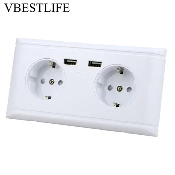 Multi-Functional EU Plug Socket Wall Power Outlet Socket with USB Port For Phone Charging 250V Double Switchs Household
Multi-Functional EU Plug Socket Wall Power Outlet Socket with USB Port For Phone Charging 250V Double Switchs Household