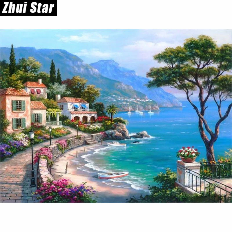 Diamond mosaic full diamond embroidery beads Beautiful Seaside Town Trees diamond cross stitch Square diamond unfinished kits
Diamond mosaic full diamond embroidery beads Beautiful Seaside Town Trees diamond cross stitch Square diamond unfinished kits