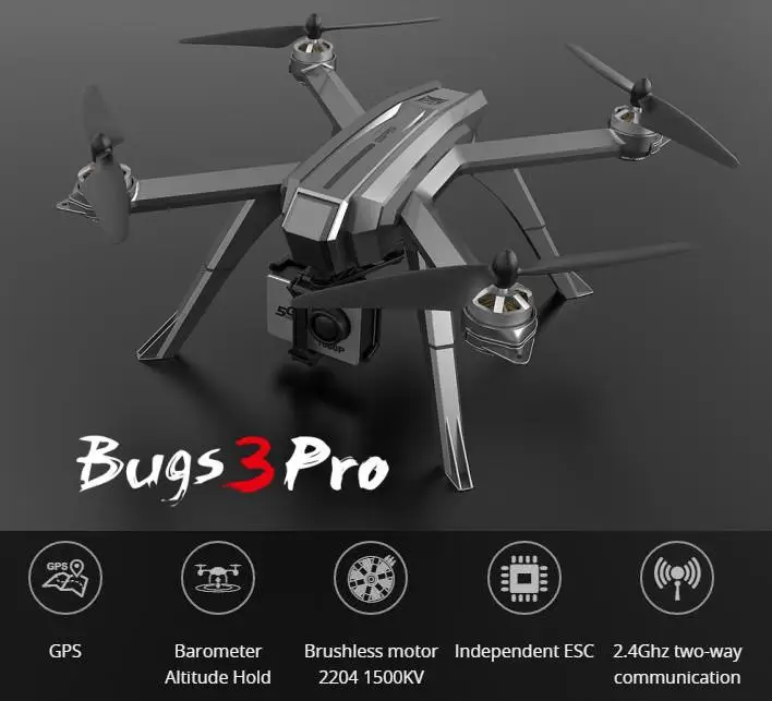 

LeadingStar MJX Bugs 3 Pro B3 Pro Brushless Independent ESC with GPS Follow Me Altitude Hold RC Drone Quadcopter